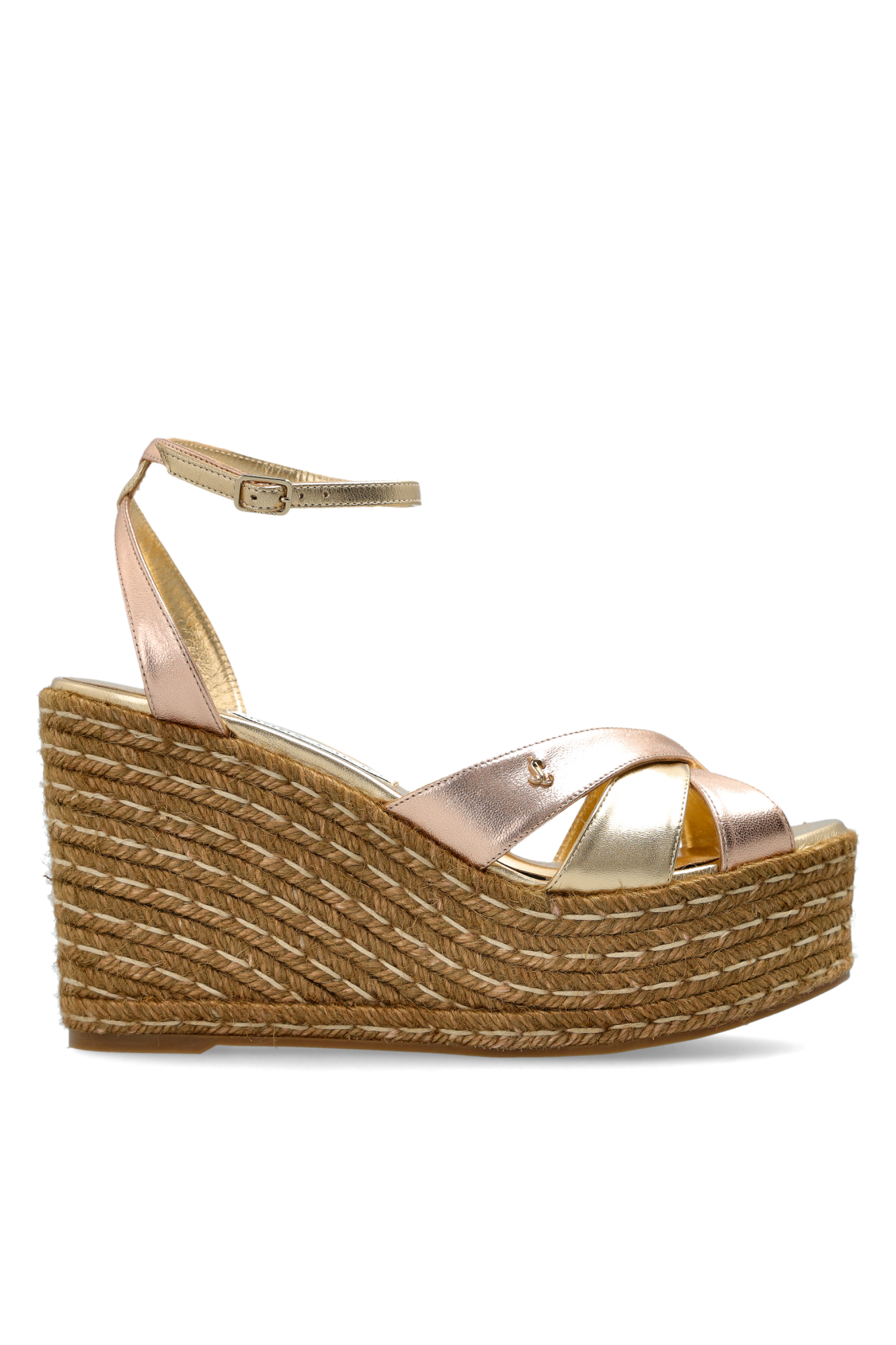 Gold Wedge sandals 'Korra 100' Jimmy Choo - Vitkac Northern Ireland
